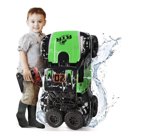 Ruko C11 Amphibious RC Cars 1:10 Scale Large Monster Truck, 2.4 GHz Waterproof, 4WD Off Road Vehicle