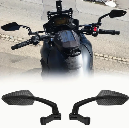 Universal 8MM 10MM Motorcycle/Bike Rearview Mirrors - Adjustable, HD, 360° Rotatable Off-Road Motocross Mirrors for Enhanced Safety and Visibility - Suitable for Bicycles, E-Bikes, Scooters, Snowbikes