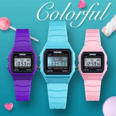 Women Sports Style Waterproof LED Digital Watch