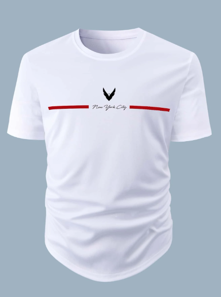 Manfinity Homme Men T-Shirts Fit Crew Neck Short Sleeve Graphic Tee Casual Summer Polyester