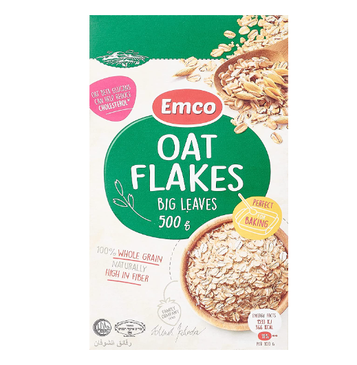 Emco Oat Flakes Big Leaves Rolled Oats 500g