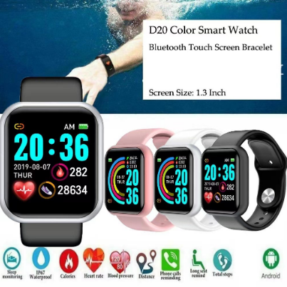 Smilee Y68 Waterproof Smart Watch Bluetooth Sport Fitness Tracker Heart Rate Monitor