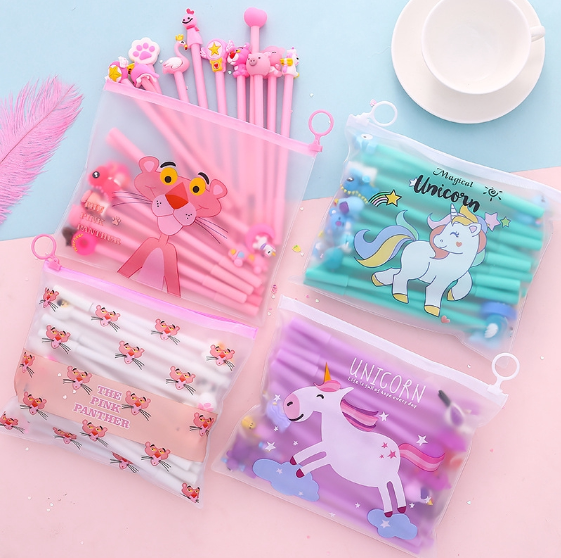 Neutral Pen Suit Cartoon Silicone Shaped Student Water-based Pen Signature Pen Black Pen Bag
