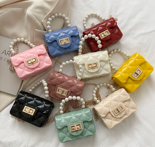 Mini Kids Bag Korean Children's Bag Girl Handbag Fashion Pearl Messenger