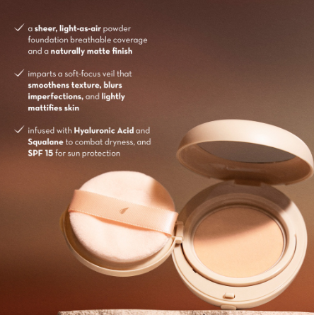 Happy Skin Off Duty Powder Foundation Duo (Powder Foundation + Dual-Ended Cosmetics Brush)