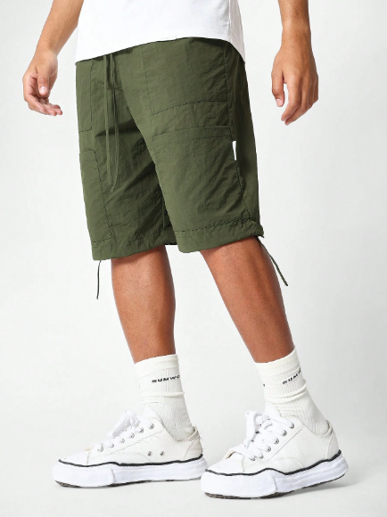 SUMWON Elastic Waist Cargo Jorts