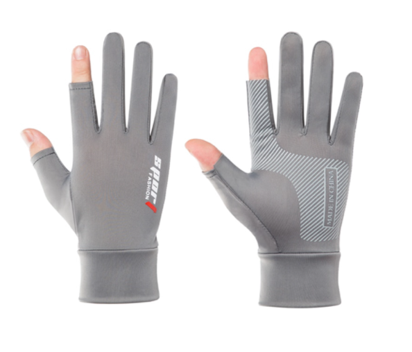 Motorcycle Racing Gloves Breathable Ice Silk Non-Slip Thin Anti-UV Outdoor Sports Riding Touch Screen Gloves Protective Gloves