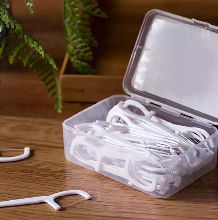 50 pcs Dental Floss Flosser Toothpicks Tooth Soft Brush Clean Floss Pick Oral Tools Hygiene Care