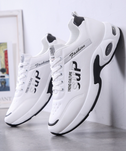 Men's Shoes Autumn and Winter New Leather Waterproof Travel Shoes Korean casual shoes