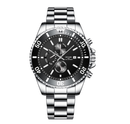 Gift Fashion luxury stainless business waterproof unisex analog original watch for men Green Water Ghost Watch Men 004