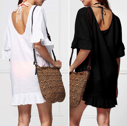 HOT Women Cover up Swimwear Long Sleeve Bathing Suit Cover Ups Beach Dresses