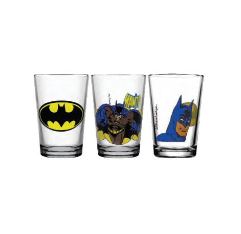Pasabahce Batman Water 210cc 7 1/2oz, Set of 3 (97420BAT/3)
