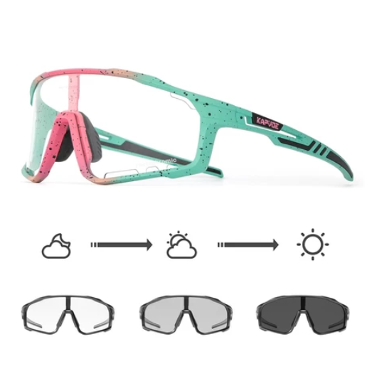 2023 New Photochromic Cycling Glasses Mtb Sunglasses for Men Women Sport Speed Road Mountain Bike Bicycle Cycl Eyewear Goggle PS1
