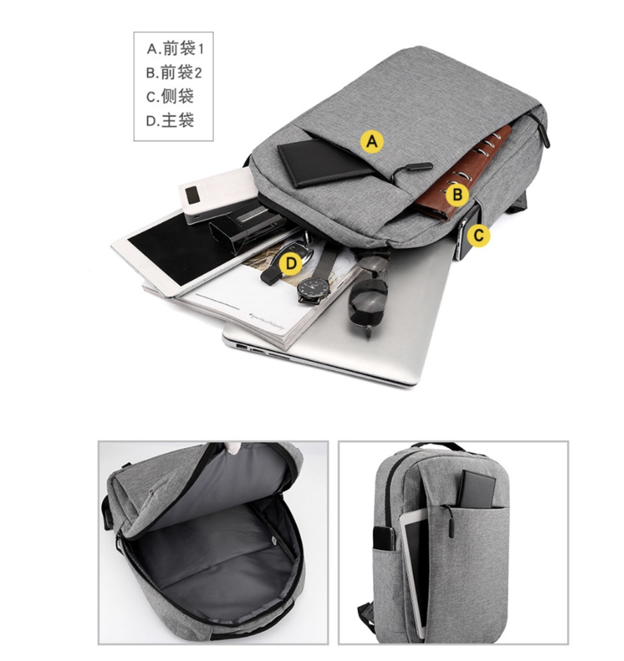 Unisex 15.6 Inch Laptop USB Back Pack Anti Theft Men Bag Travel Male Leisure Bags