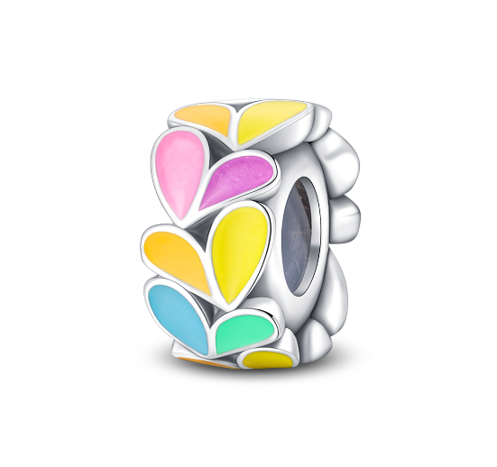 S925 Silver Pandora Same Design Glass Beads Sea Animal Butterfly Seahorse Sea Turtle Beads Suitable for Original Bracelets  03
