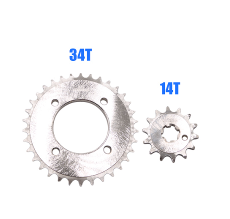SK Final Engine Sprocket Chain Set 34T/14T 420x110L For Vega