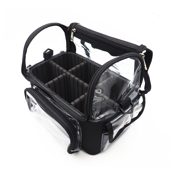 Gladking Transprant Makeup Tools / Brush Organizer Sling Bag