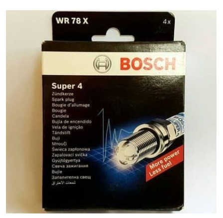 Bosch Super 4 WR78X Spark Plugs (Set of 4) (Cross BP5ES BPR5ES BP6ES BPR6ES W8DC) Plug Corolla 2E