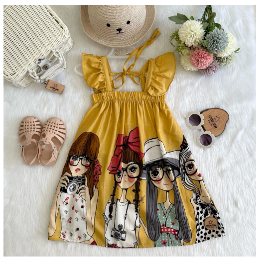 Littlestar Kids Flowy Maxi Summer Dress C13