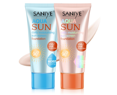 SANIYE Sunblock Cream Whitening And Anti-Aging Sunscreen 50ML SPF90+ R1190
