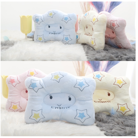 Baby Head Shaping Nursing Pillow Anti Flat Head Premium Soft and Breathable Cotton Infant Pillows