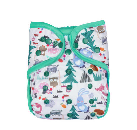 Waterproof Reusable Printed One Size Cloth Diaper Cover D12