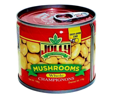 Jolly Mushroom Whole Champignons 198g