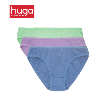 Huga 3 in 1 Promo Pack 100% Cotton Panties for Women S-2XL Plus Size