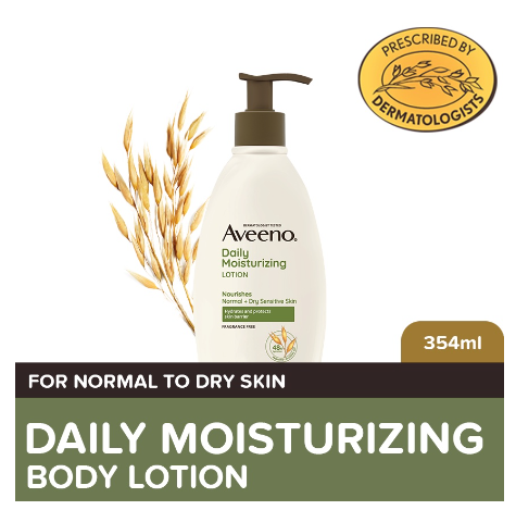 Aveeno Daily Moisturizing Body Lotion 354ml - Moisturizing Lotion for Normal to Dry/Sensitive Skin