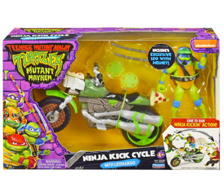 Teenage Mutant Ninja Turtles Movie Drive N Kick Cycle with Figure