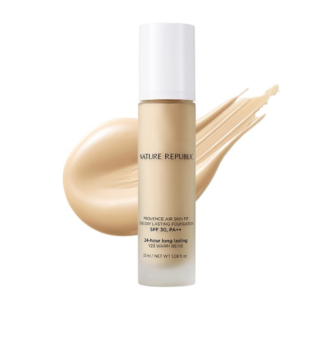 Nature Republic Provence Air Skin Fit One Day Lasting Foundation SPF30PA++ Y23 Pure Warm Beige