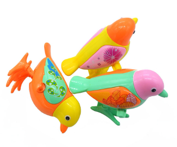 Classic Cute Bird Animal Bouncing Wind up Clockwork Kids Developmental Toy Gift