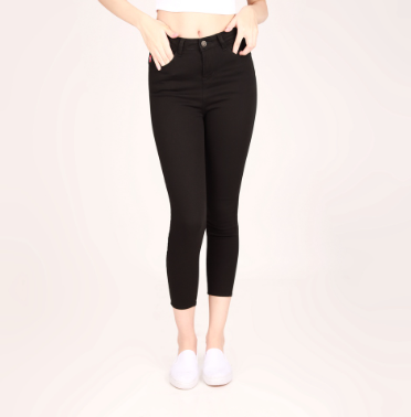 BNY Ladies Skinny Highrise Ankle Cut Stretch Twill Colored 305