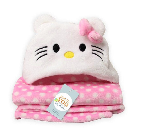 Ready Stock Hooded Baby Blanket Swaddle Bath Robe Towel Flannel Kids Newborn SB9