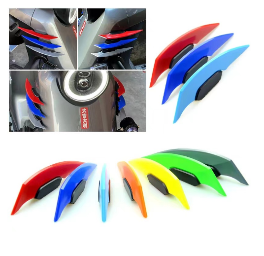 1 pair Motorcycle Winglets decoration sticker Aerodynamic Wing Universal With Adhesive For Motorbike Scooter Moto Decoration