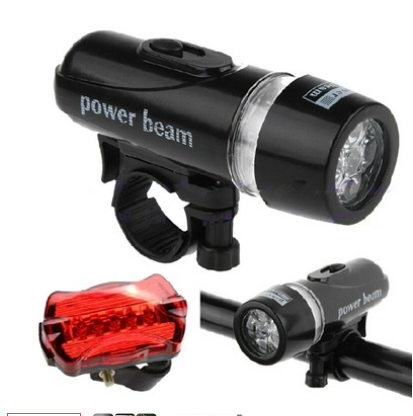 MAS AUTO Bicycle Headlights  Taillights Portable LED Flashlights Taillight Set