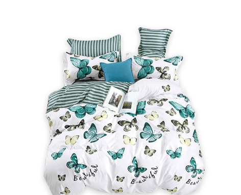 Socone 3IN1 Elegant Design Queen Size Bedsheet Set 60*75+7.8 Fitted Sheet 4316-60
