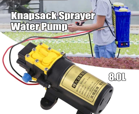 DC12V Large Flow High Pressure Pump For Agricultural Electric Water Pump Sprayer 8L/min