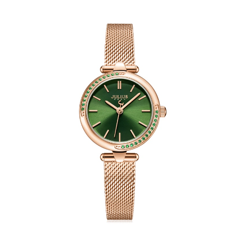 JULIUS Fashion Diamond Set Simple Quartz Movement Women's Watch JA-1284 2
