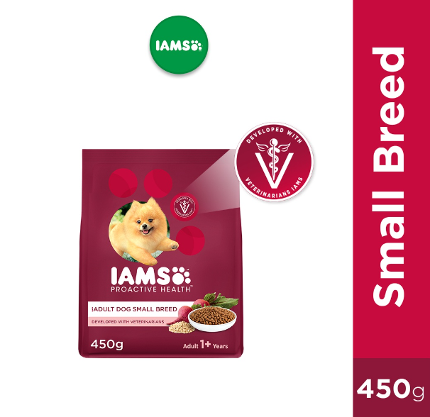 IAMS Proactive Health Premium Dog Food for Small Breed Adult Dogs 450g