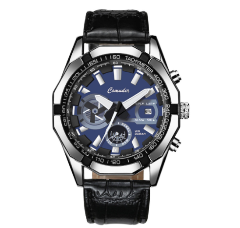 CT creat Stainless Steel/Leather Luxury Fashion Business Men's Watch Calendar Waterproof Luminous Sports Watch 005
