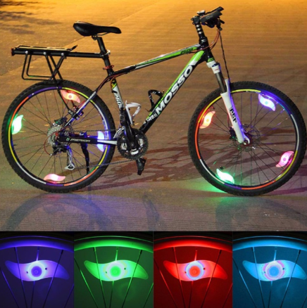 Waterproof Safety LED Spoke Warning Light Bright Bike Cycling Lamp Wheel Tire Tyre