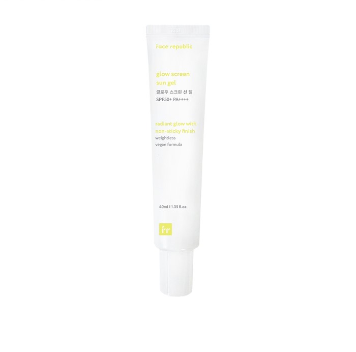 Glow Screen Sun Gel SPF50+ PA++++ Non-sticky Weightless Niacinamide Vegan 40ML