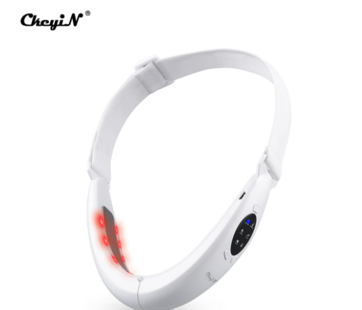 CkeyiN Micro-Current V-shape Face Lifter Lift Tighten Reduce Double Chin Masseter Face Slimming Vibration Massager MR610