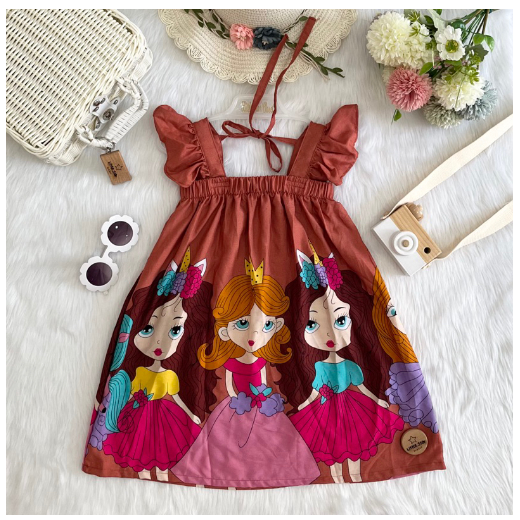 Littlestar Kids Flowy Maxi Summer Dress C22