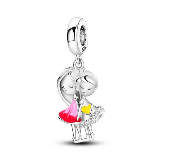 S925 Silver Charm Gorgeous Firework Beads Suitable For Pandora Bracelet Necklace Exquisite Bricolage Jewelry d31