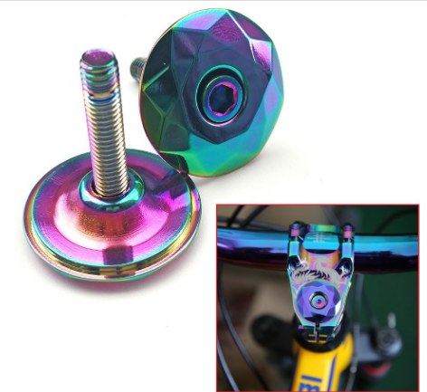 Bicycle Headset Fork Top Cap MTB Bike Stem Top Cap Headset Cover 28.6mm 1 1/8" Steerer bicycle parts 3 Color