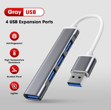 Zeus USB 3.0 Hub 4 Ports High Speed Splitter Adapter Multi Expander Converter OTG for Laptop PC Hub