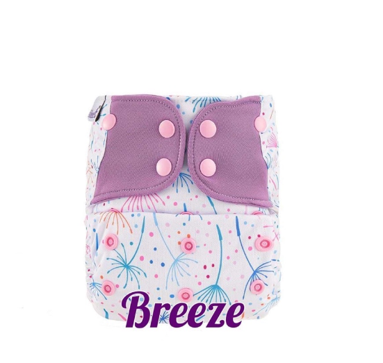 Booldeet Posh Cloth Diaper Newest Prints with 4-Layer Contoured Microfiber Insert S14