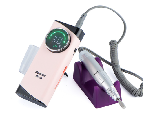 30000RPM Nail Drill Machine Electric Manicure Machine Nail Polisher Rechargeable Nail Grinding Machine Portable Nail Drill Set